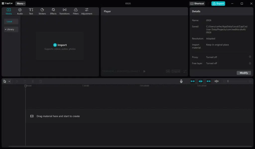 CapCut — screenshot 1